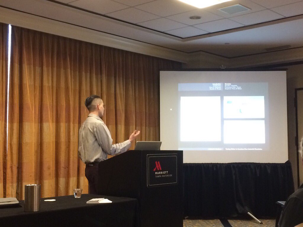 VincentGeloso's tweet photo. Joshua Stachura on Catholics, Antebellum Manufacturing and whether or not Weber was wrong #sea2017 #econ #econhist https://t.co/H3QRafrcJO