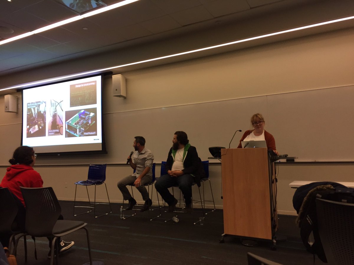 TeenTechNY's tweet photo. B Reel gives the conference ending remarks while proposing their ideas for the future of technology! @B__REEL @UNISNYC #ttny2017 https://t.co/2cGIV4ZKMH