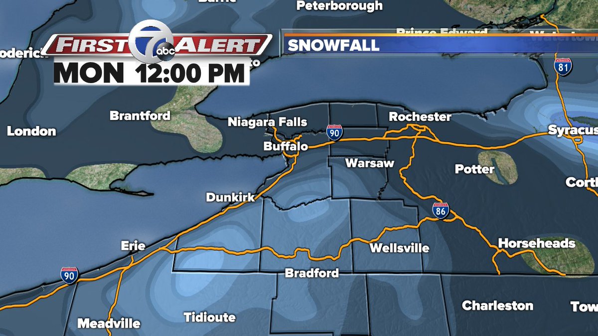 donpaulbitsosun's tweet photo. From Meteorologist Don Paul: I'll put some updated accumulation estimates on this map for our First Alert Forecast at 6 on 7. https://t.co/kRZC6UH55E