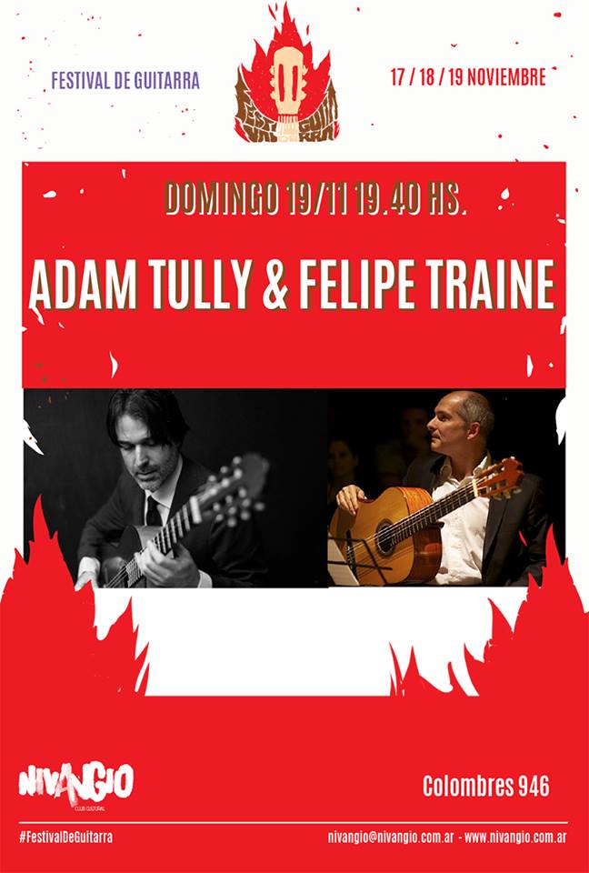 NivangioClub's tweet photo. #HOY desde las 20, último día del #FestivalDeGuitarra en Nivangio! ¡Que no te lo cuenten, venite! #Ceccoli, #Burucuá, #ArrancamosCuarteto #AdamTully y #FelipeTraine https://t.co/odaGbAxMms