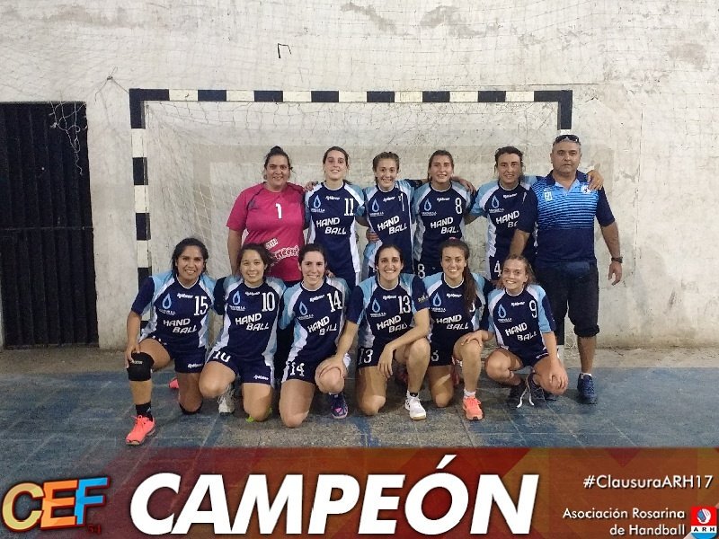 RosarioHandball's tweet photo. Felicidades a #CEF54 por haber obtenido el #ClausuraARH17 de #Damas. https://t.co/HPwVxS8E12