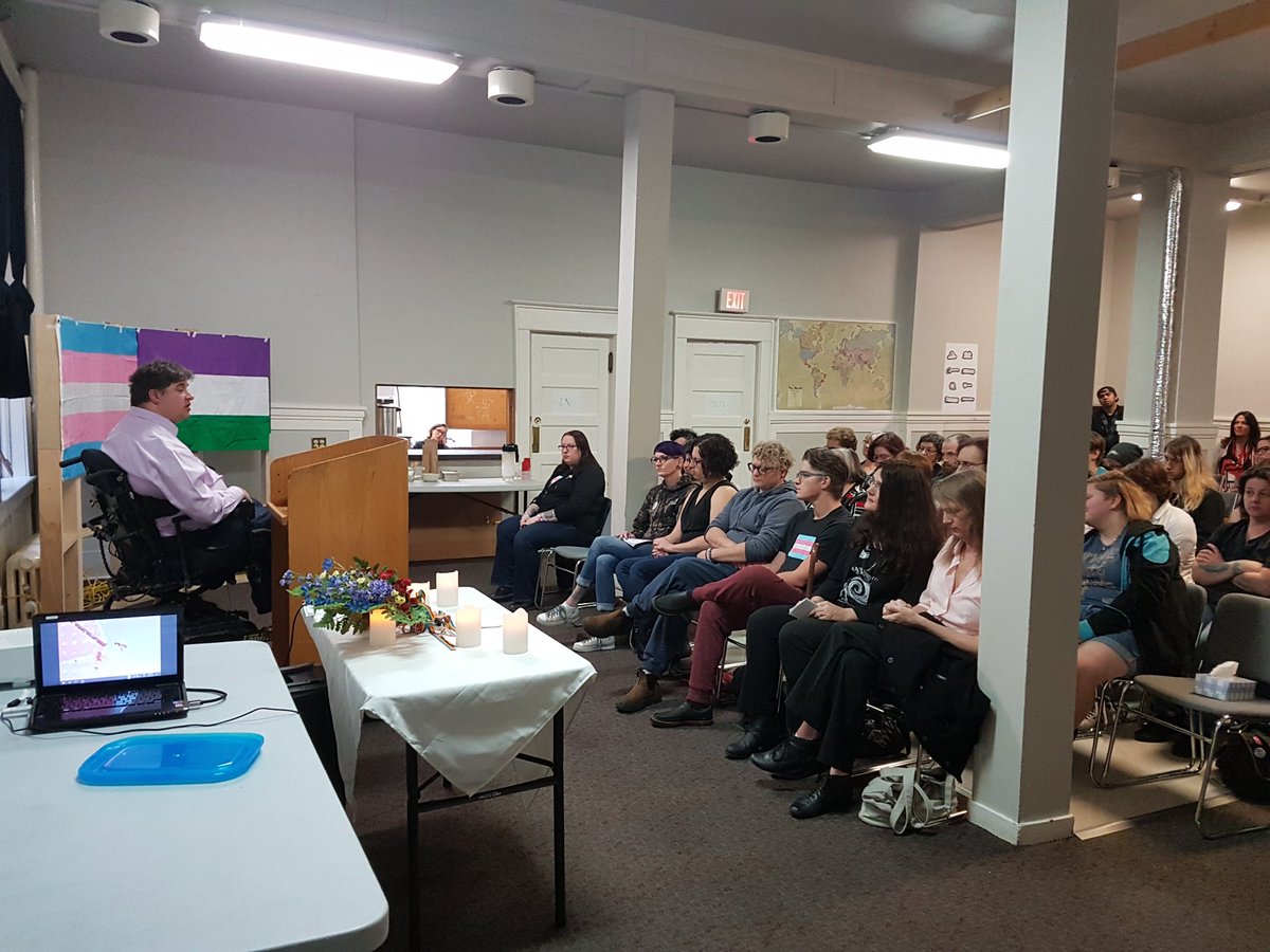 I joined friends &amp; neighbours at <a href="/community_wise/">CommunityWise</a> for #TDoR: a day each year when we memorialize those who have been murdered b/c of transphobia.

Also: Nov 28 the Gov will be apologizing for persecution of Canada's #LGBTQ community: 
theglobeandmail.com/news/politics/…

#yycpride #LoveIsLove