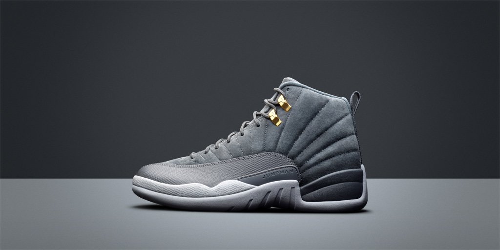 The <a href="/Jumpman23/">Jordan</a> Air Jordan 12 'Wolf Grey'

Shop Men's: swoo.sh/2AeW9tC