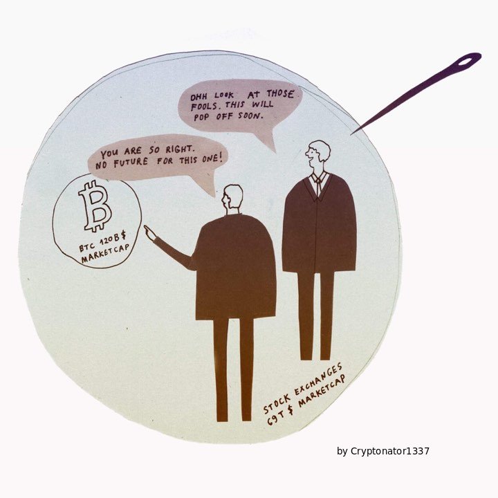 $BTC bubble? Well, right... #bitcoin