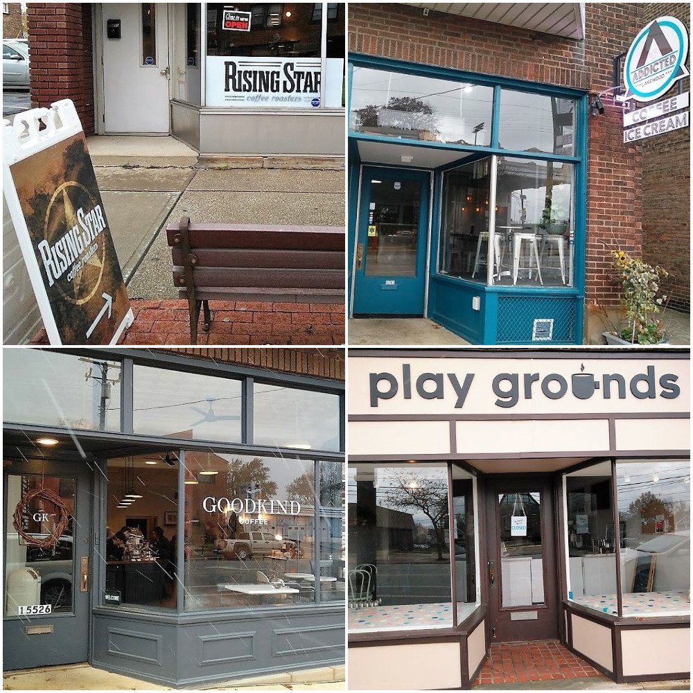 Welcome to Lakewood, Addicted, Goodkind Coffee, Play Grounds & Rising Star!  This quartet of cafes opened between September and last week along a 1.2-mile stretch of Madison Avenue, creating a coffee capital for our region!  #MadisonOnTheMove