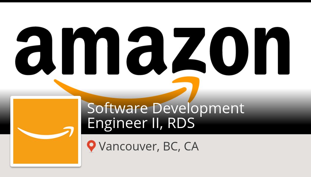 DilyDaly's tweet photo. Check out this #job: #Software Development #Engineer II, RDS at #Amazon (#Vancouver) https://t.co/alu4gUzYpc https://t.co/me6E3g95g8