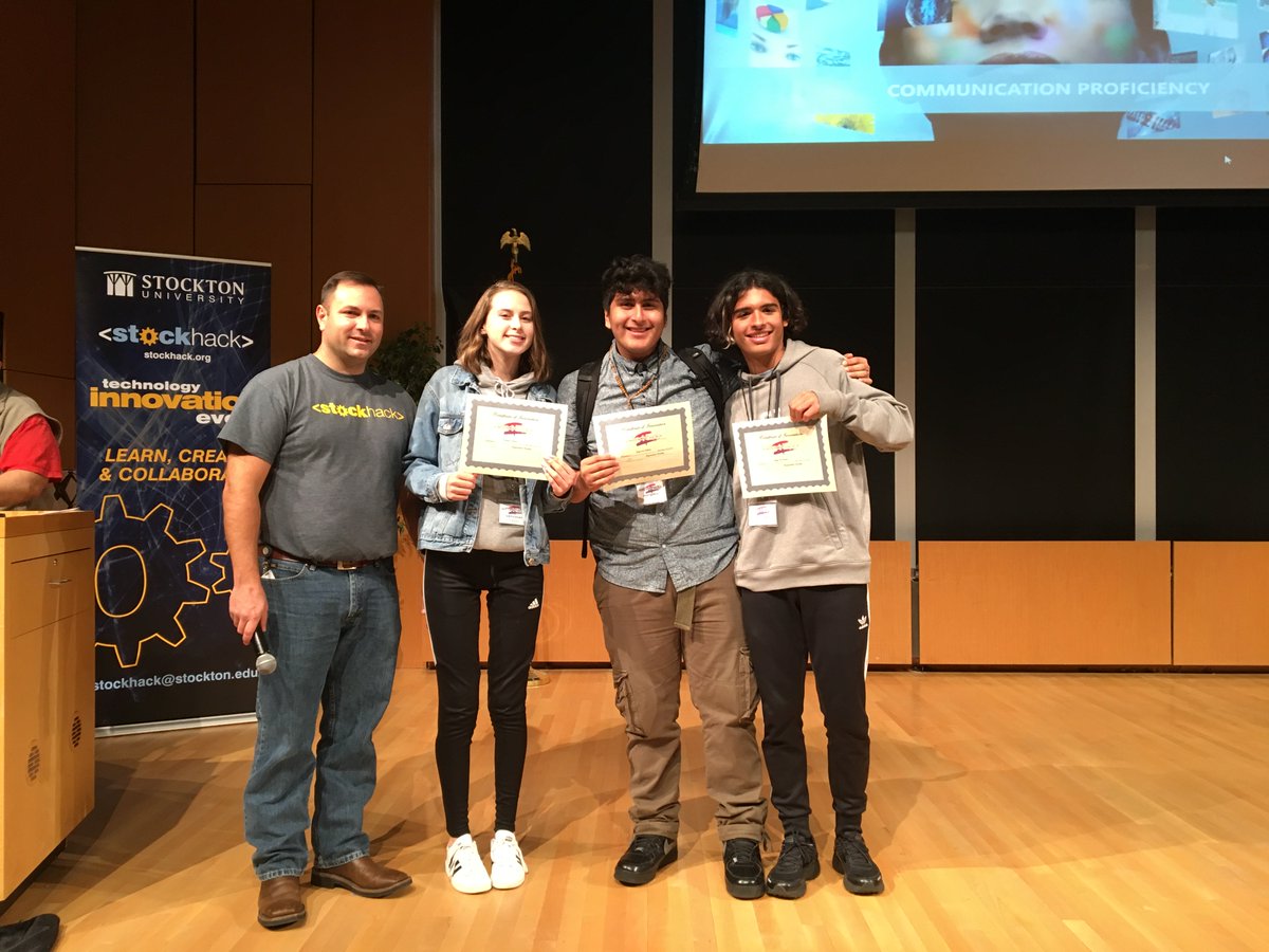 stockhackNJ's tweet photo. We will post more pictures of #Stockhack II after we all take a long nap!@Stockton_edu https://t.co/UJ5YLfcbk7