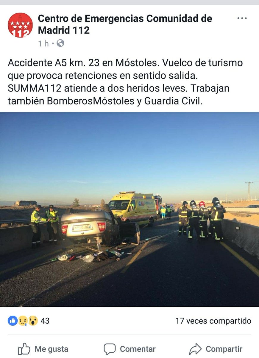 RubenGlezM1's tweet photo. @fomentogob cuantos accidentes y quejas necesitáis de las obras en la A5 para abrir la R5? https://t.co/O0IF7V5yF8