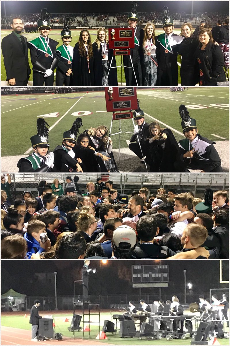BHSBearcats1's tweet photo. Congratulations to the Bonita Marching Bearcats for taking 3rd place in the Section 3A Championships!  Tremendous performance! Hard work paid off! #proudbearcat @bonita_asb https://t.co/T9hRim7Dji