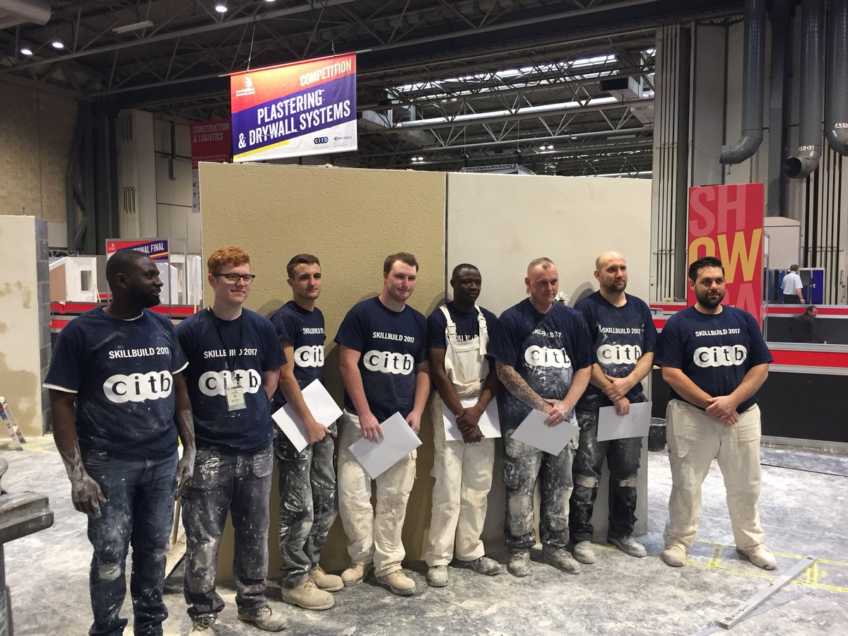 thedozeffect's tweet photo. Fantastic few days at Skillbuild, proud of Cory’s achievement in reaching the final. Met some great people. Eager to return with another learner from @NorthlandColl next year hopefully get a medal next time. #Northumberlandcollege #SkillBuild2017 #CITB #BritishGypsum #Plastering https://t.co/pMWZ4kqPCm