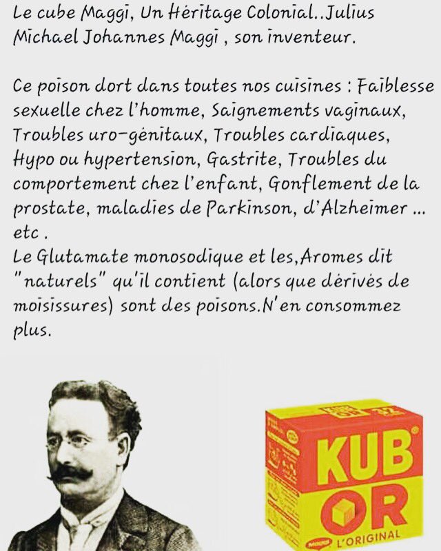 AlterMedecine's tweet photo. exit le glutamate monosodique ce poison quotidien! ☠️😱#glutamatemonosodique #kubor #poison https://t.co/3V1v3dCIKl