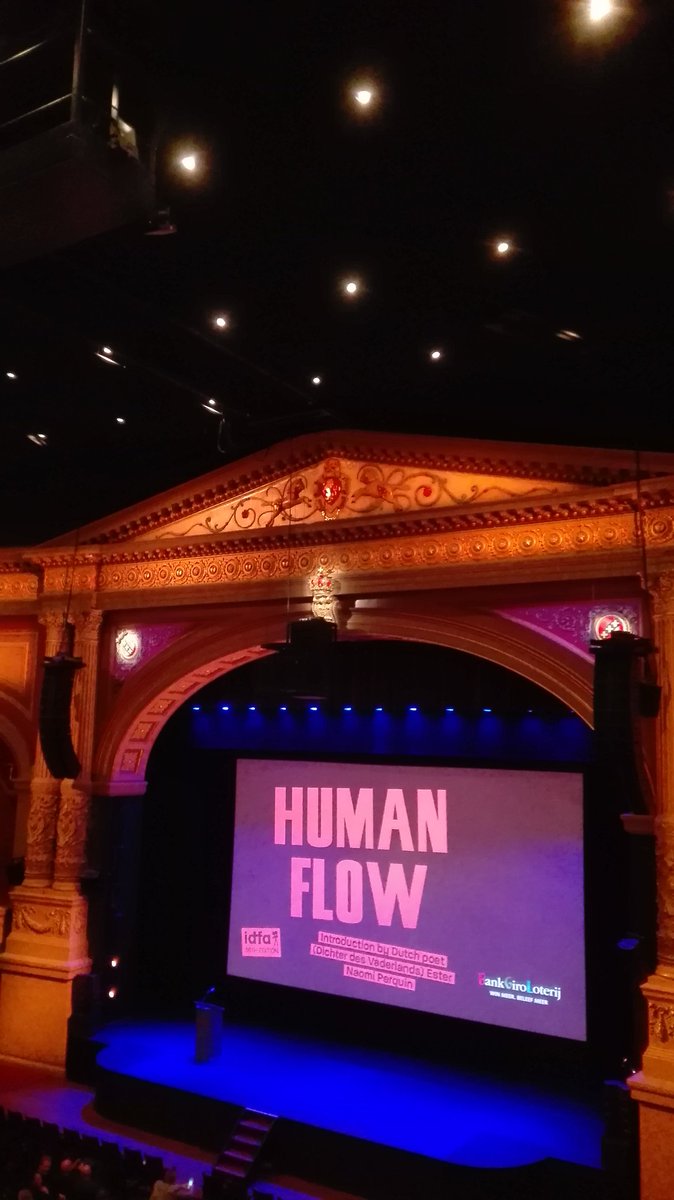 De IDFA dag begonnen met Ex Libris. Afsluiten met Human Flow.