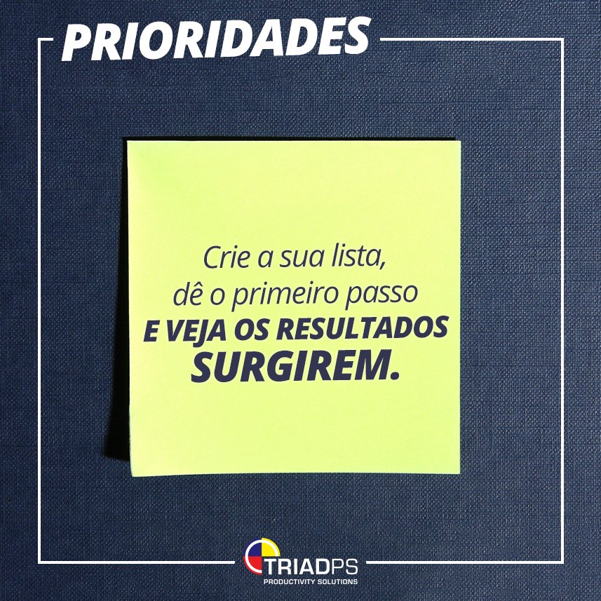 TriadPS's tweet photo. Já criou a sua lista? #prioridades #resultados #produtividade #tempoévida #planejamento #mindpro https://t.co/XbP3y88fHQ