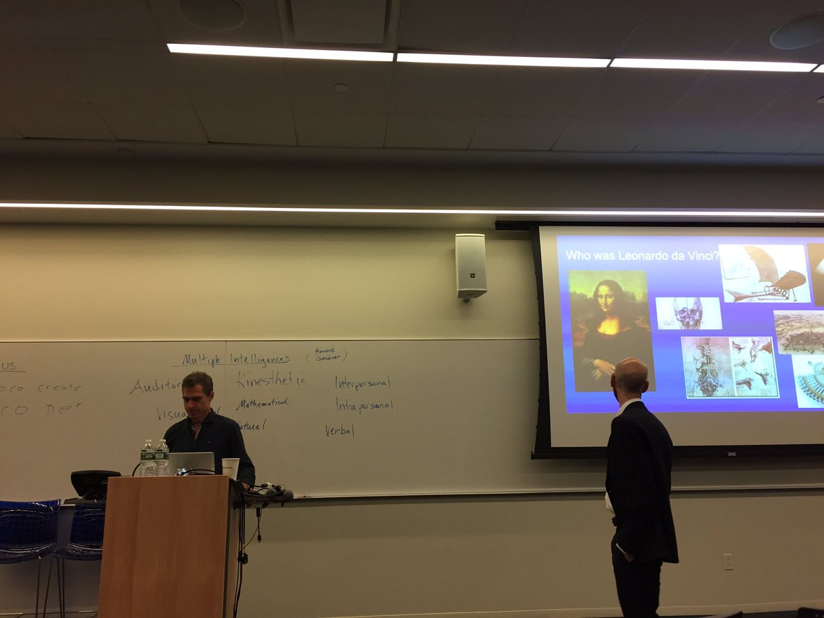 TeenTechNY's tweet photo. Michael Shorr and Anthony M. Piccione presenting Da Vinci and Polymathic Problem Solving! @POSOCO_CREATE @MichaelShorr @UNISNYC #ttny2017 https://t.co/pR7EOxBMM5