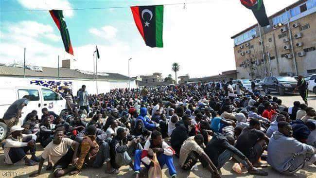 AfricaFactsZone's tweet photo. Libya has functional slave markets, where captured black migrants are referred to as "merchandises" and auctioned off by Libyan rebels for as little as $200. https://t.co/OxvjF26qg3
