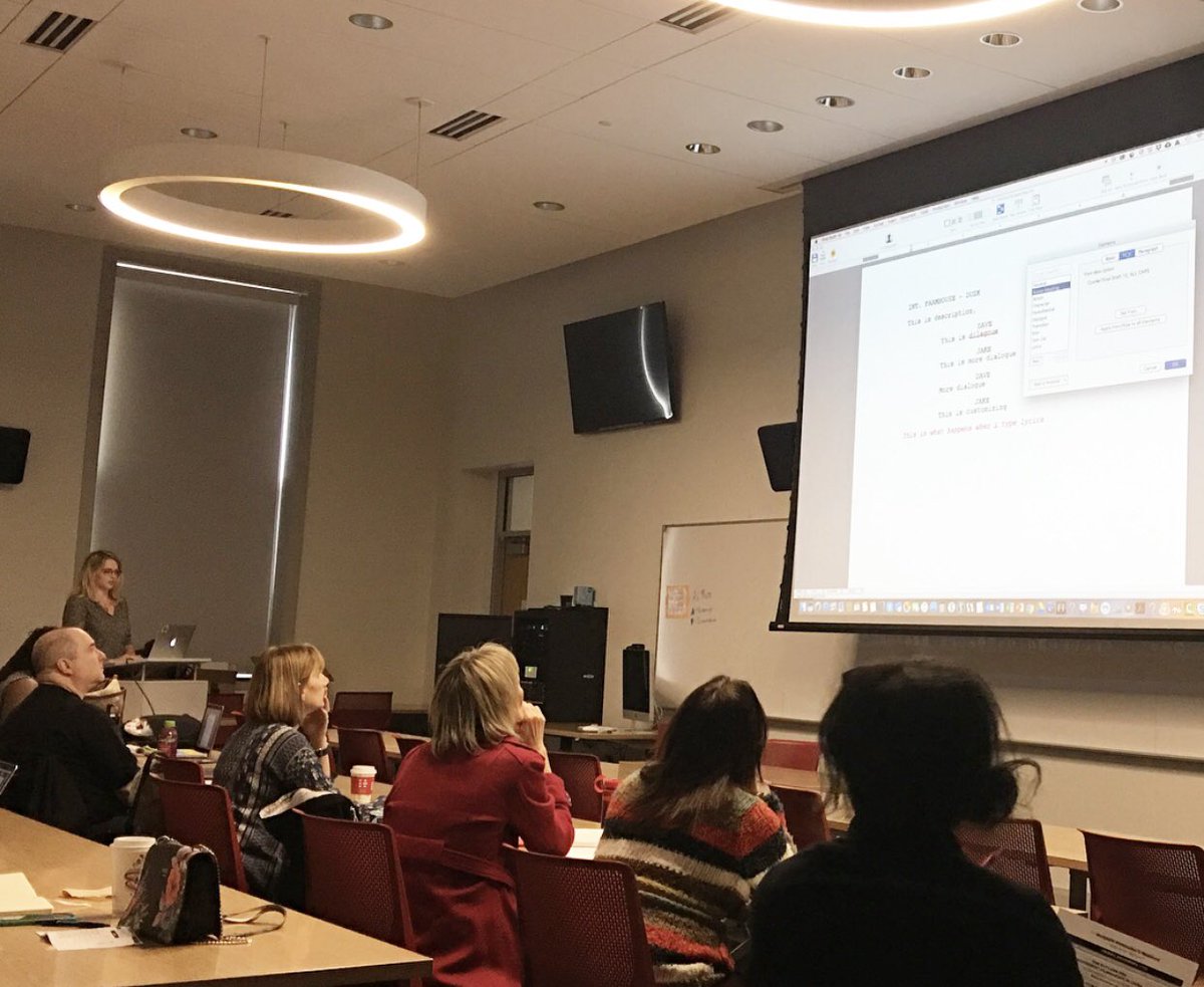 finaldraftinc's tweet photo. HAPPENING NOW!!
Our VP of Sales & Marketing, Shelly Mellott demos #FinalDraft10 at @WIFV_DC #ScriptDC
#womeninfilm #scriptchat #amwriting https://t.co/laWFDK9Jlu