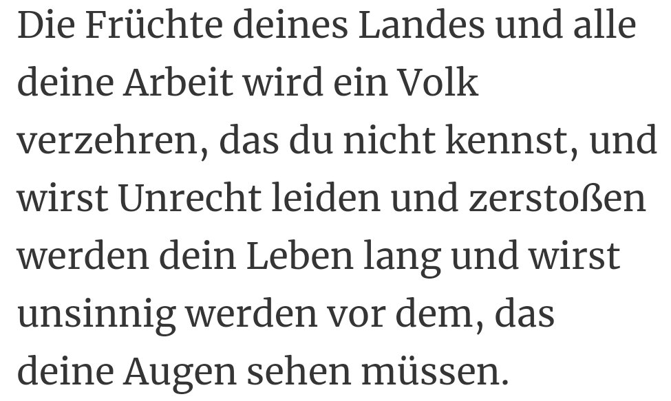 Honk2016's tweet photo. @katjakipping 5. Mose 28, 15-69
Wenn es nach Moses geht, schlechter Ansatz,
6, setzen. https://t.co/kguGYGllqZ