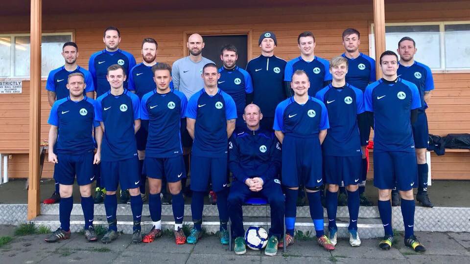 New strip, team photo and a 7-3 win this morning, not a bad day #uptheclub