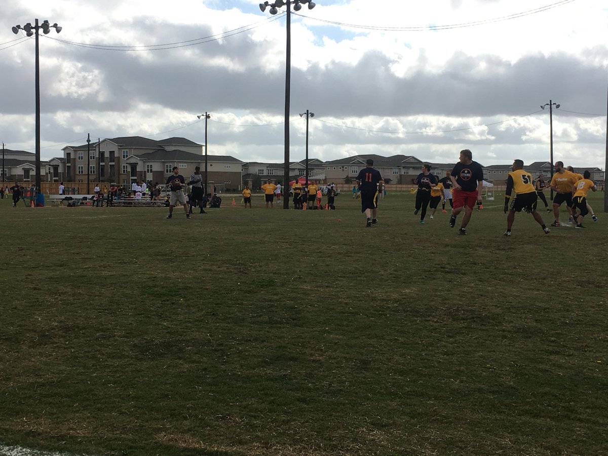 WCGHou's tweet photo. Touchdown!!...@astros?? Only at #2017WCG #FlagFootball https://t.co/J9UV5vtiH9