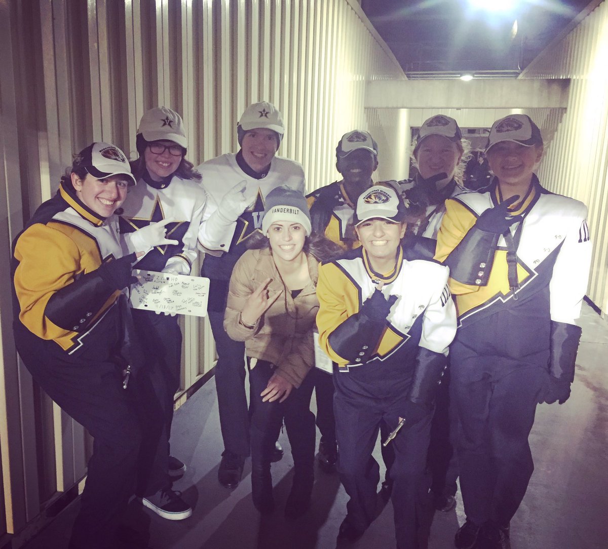 MUTauBeta's tweet photo. Our sisters in the @MarchingMizzou travel band for the Tigers' game at Vanderbilt got the chance to meet a couple sisters from the Eta Phi chapter! Thanks for hosting us! #mlitb #4gr8rhalftime https://t.co/vK1G8aldQL