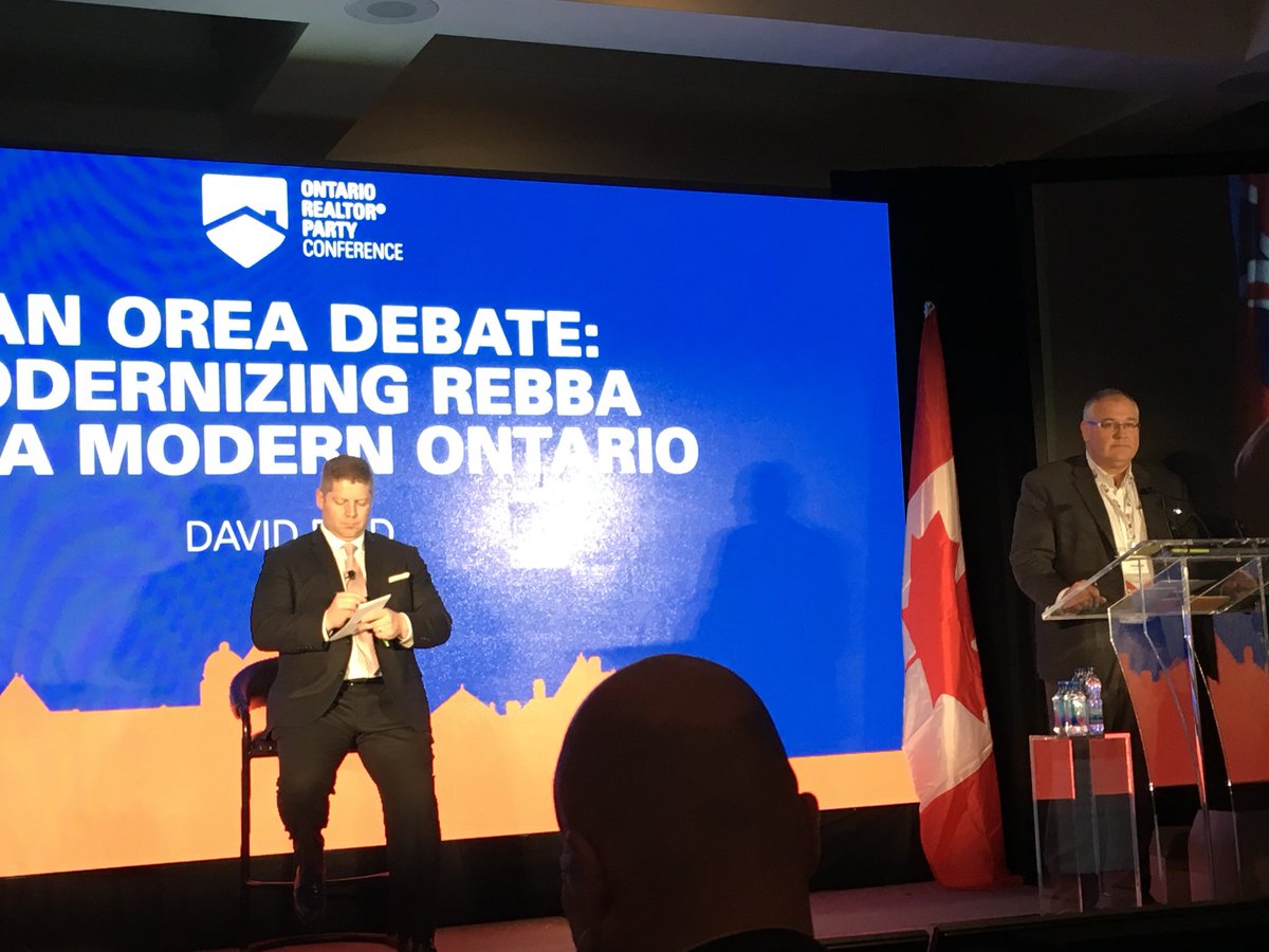 ClarNews's tweet photo. #ORPC2017  An OREA Debate: Modernizing REBBA For a Modern ONTARIO @OREAinfo 
Afternoon Question: Do you support amending REBBA to permit RECO to force registrants to repay profits gained as a result of breaches under REBBA?@RECOhelps https://t.co/iO8vRkazoj
