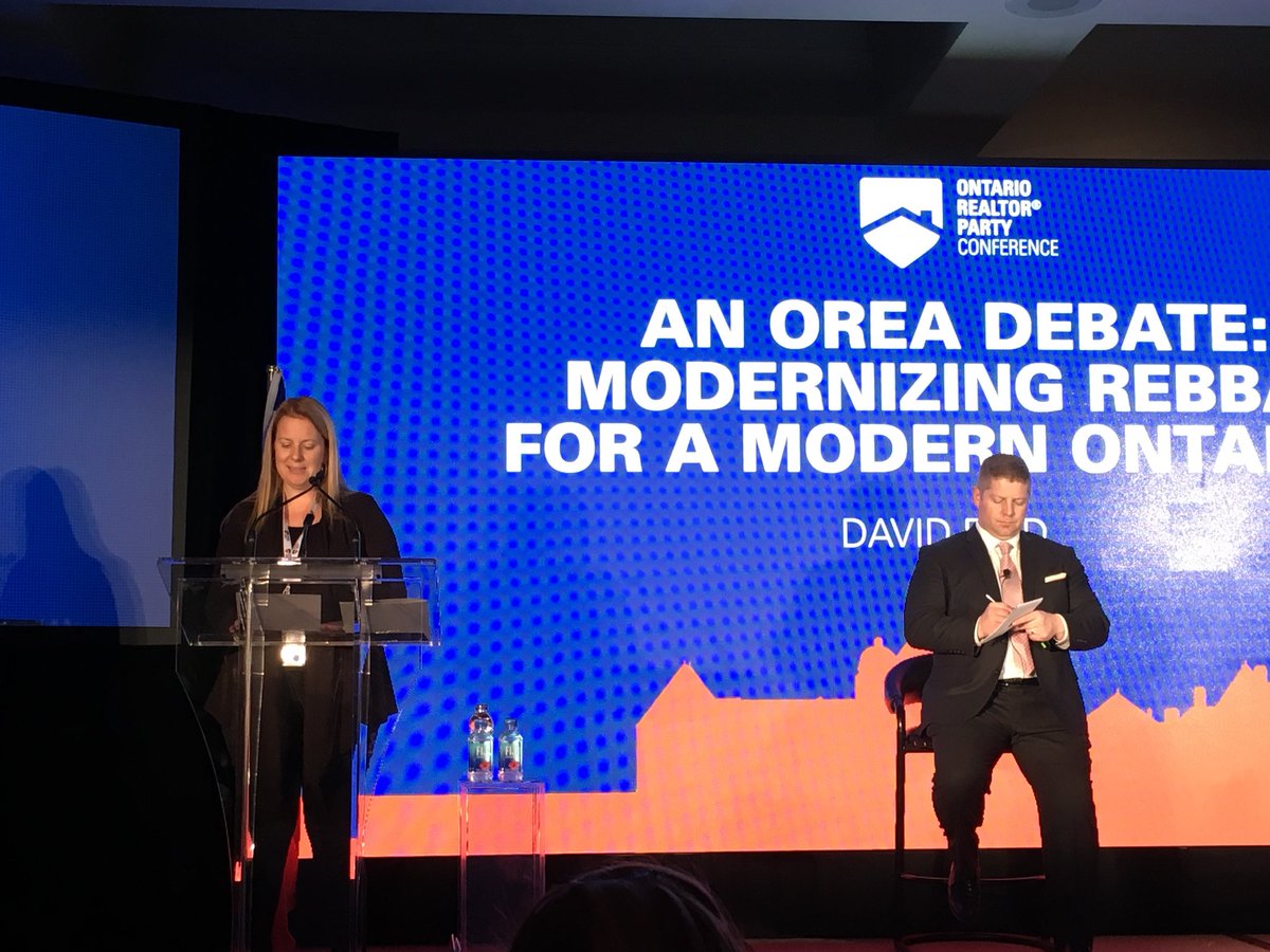 ClarNews's tweet photo. #ORPC2017  An OREA Debate: Modernizing REBBA For a Modern ONTARIO @OREAinfo 
Afternoon Question: Do you support amending REBBA to permit RECO to force registrants to repay profits gained as a result of breaches under REBBA?@RECOhelps https://t.co/iO8vRkazoj