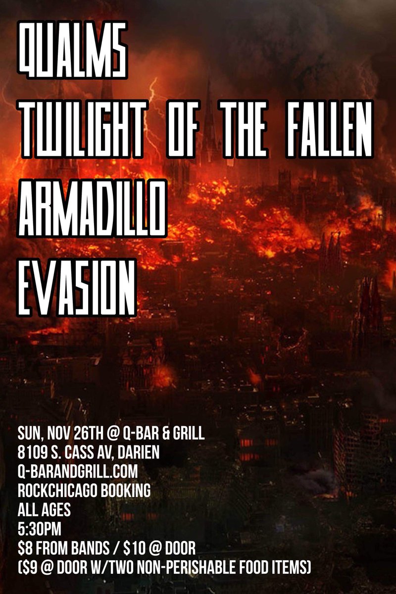 QualmsIL's tweet photo. One week from today! https://t.co/yJ1icVo1tY