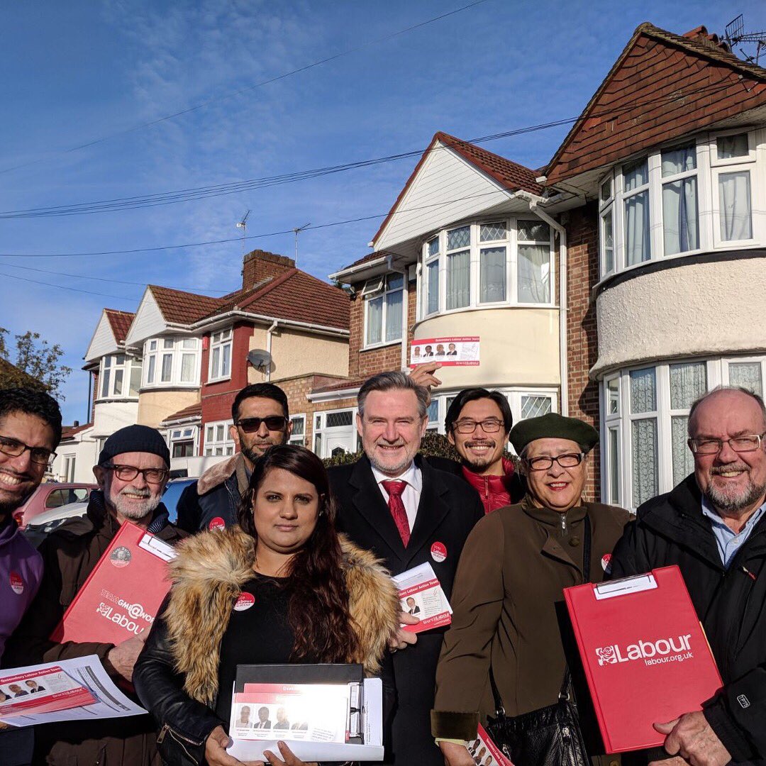 BrentLabour's tweet photo. Out on the #labourdoorstep today with the brilliant @BarryGardiner in Queensbury #bazwatch #ForTheMany https://t.co/nobzYVcW5V