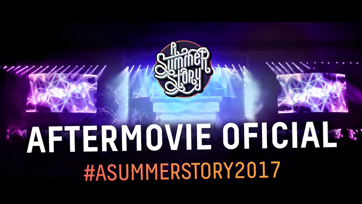 ASummerStoryOfi's tweet photo. RT. Sorteo 2 ABONOS VIP. ¡Así fue #ASummerStory2017! Dos días de ensueño llenos de música, emociones, sentimientos, sonrisas, recuerdos e ilusiones resumidos en tan sólo unos minutos. #YoEstuveAlli #60000GRACIAS (🎬: @VIDEOEVENTOES)

Aftermovie oficial: https://t.co/E0J19LhYnK https://t.co/70bP34ECyB