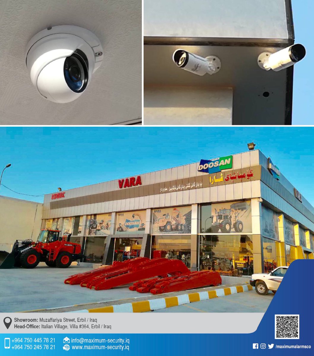 maximumalarmsco's tweet photo. Successfully accomplished #cctv works for #varacompany using @UniviewTech uniview #cameras تم اكمال كاميرات المراقبة ل شركة ڤارا لتجارة السيارات و المعدات الثقيلة https://t.co/CVTW3jXZOR