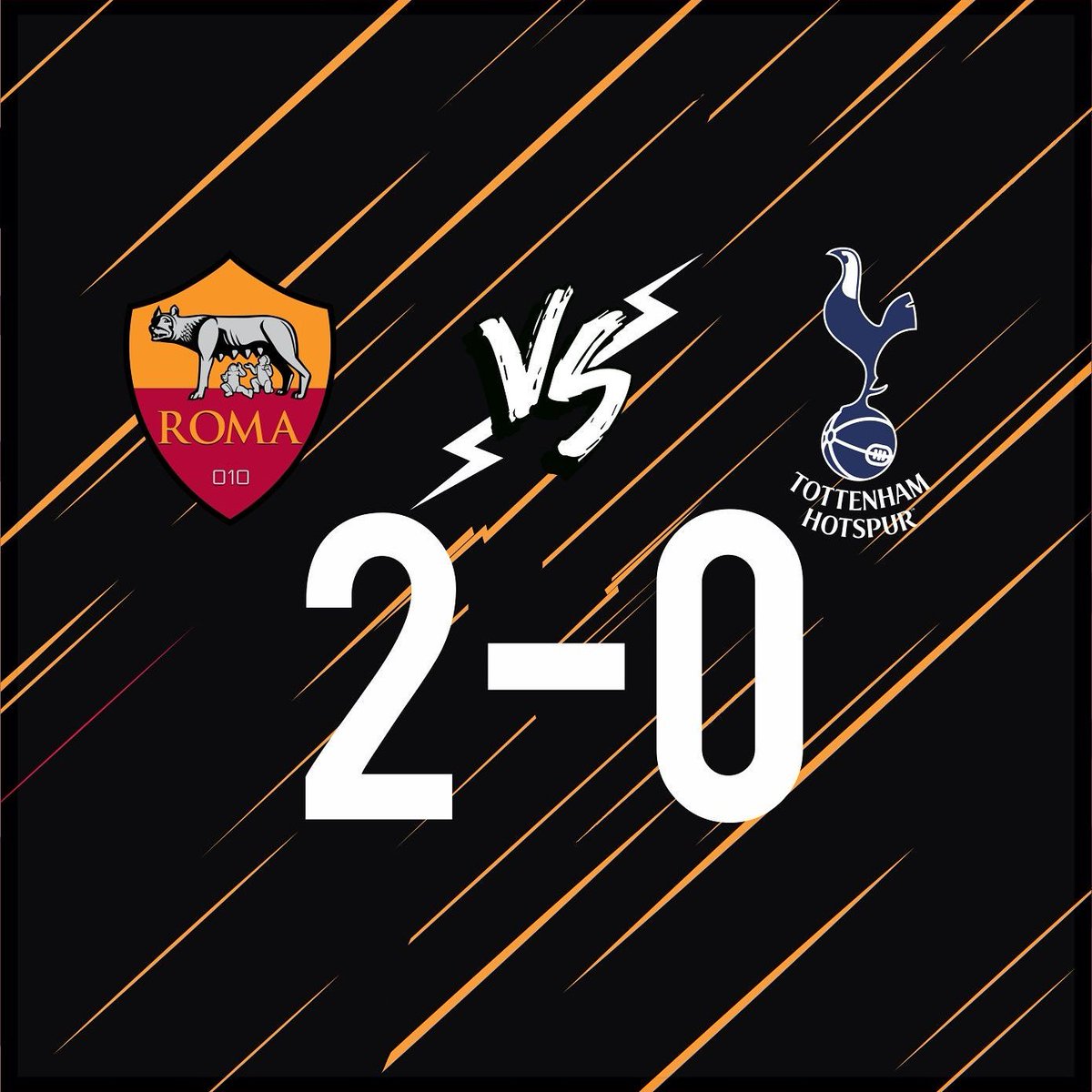 AS_Roma010's tweet photo. Victoria con sabor a clasificación. Impecable trabajo en todas las lineas de los muchachos lo que conllevo a una solida victoria por 2 a 0 por sobre el Tottenham #vamosroma010 https://t.co/7Pb7GAq2sh