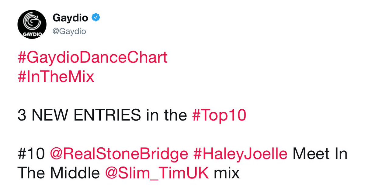 RealStoneBridge's tweet photo. Not gonna lie, the remixes of MEET IN THE MIDDLE are rocking it - thank you @Gaydio for your awesome support. Check the mixes here: https://t.co/9admA18TLB #stonebridge #haleyjoelle #MITM #slimtim #stoneyboymusic #house https://t.co/TdwxbgTAIk