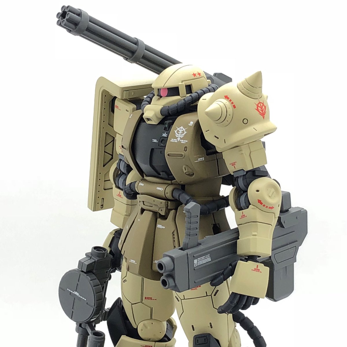 HG ザク・ハーフキャノン】完成。 改修は関節系を弄ってスタイル改修