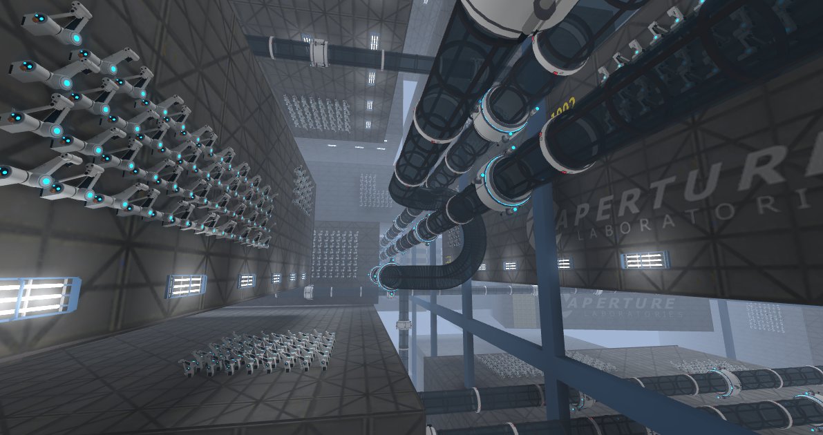 NathanpnRBLX's tweet photo. #ROBLOX #ROBLOXDev Welcome to the Aperture Enrichment Center. https://t.co/3Q6yUFOdM3