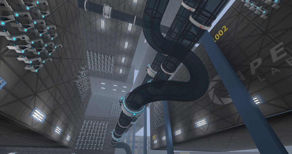 NathanpnRBLX's tweet photo. #ROBLOX #ROBLOXDev Welcome to the Aperture Enrichment Center. https://t.co/3Q6yUFOdM3