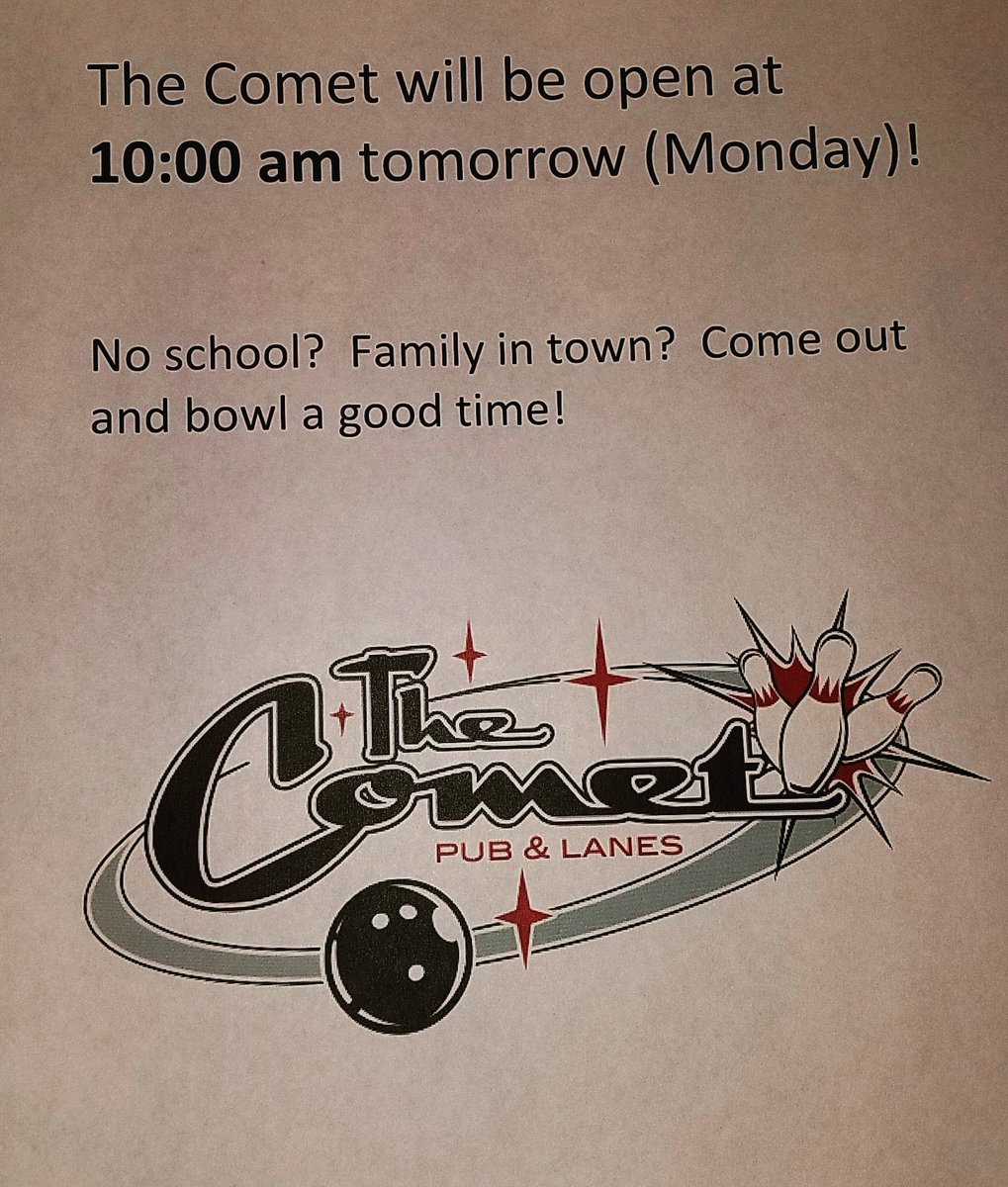 The Comet Pub &Lanes (@cometpubnlanes) on Twitter photo 