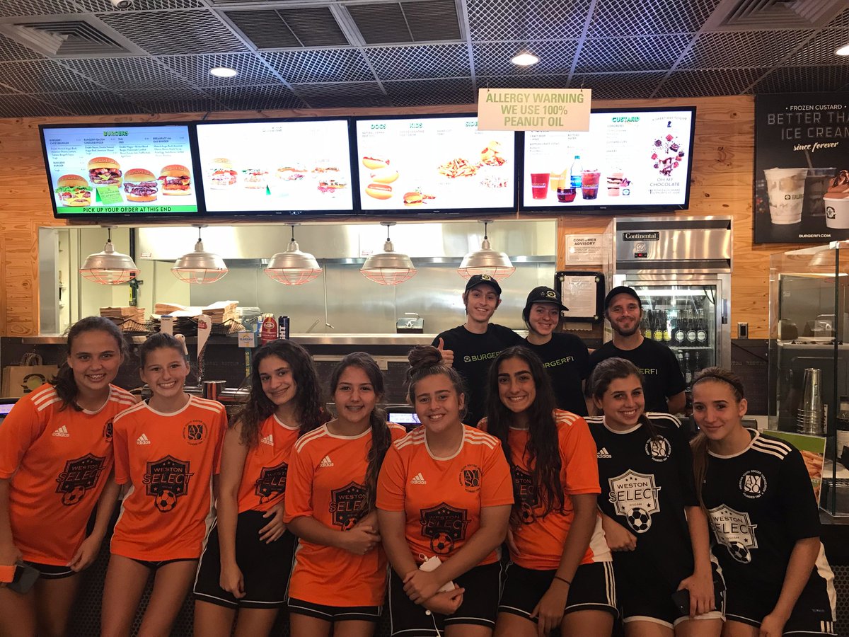 Ayso644's tweet photo. Our U15 Girls #WestonSelect #soccerteam enjoying their #FREEfries at our sponsor #BurgerFi after going 2-0 this weekend.

LAST CHANCE to get free fries at Burger Fi in Weston for Soccer week. Promotion ends today. https://t.co/GJTlHsR1nZ
