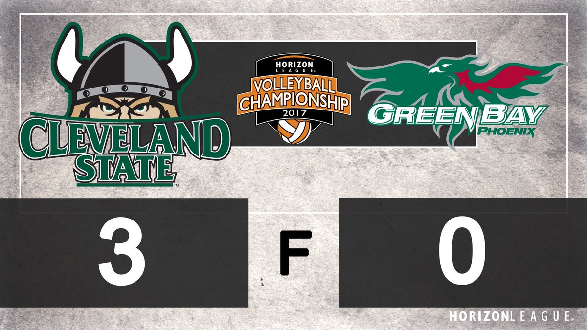 Set three goes to @ClevelandSt_VB and the Vikings are the 2017 #HLVB Champions!