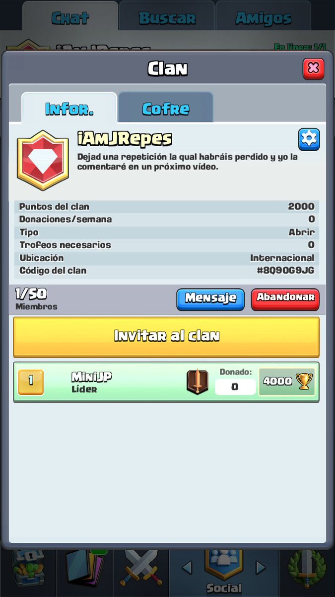 iAmJPey's tweet photo. iiNUEVA SERIE PARA EL CANAL!! Entráis en el clan iAmJRepes, dejáis una repetición que hayáis perdido y yo cuando pueda entraré y comentaré vuestras partidas intentando ver los errores. El clan ya está abierto y agradecería que cuando dejéis la repetición os vayáis. GRACIAS❤ https://t.co/70d8i04bK2
