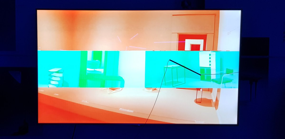 chris_fgh's tweet photo. Amazing #HaroonMirza exhibition @Zabludowicz_Col! Highly recommended https://t.co/AnpBsJP0OH
