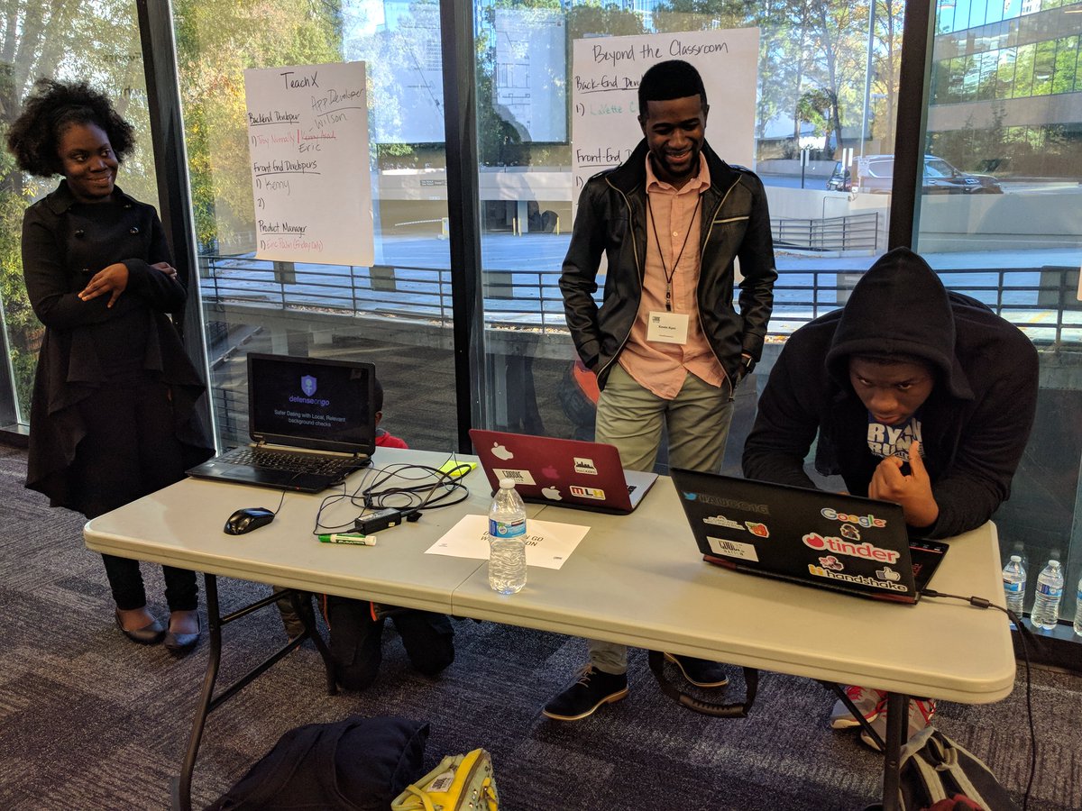 goodienation's tweet photo. @GoTeachx, #BeyondtheClassroom, #Village, + @defenseongo putting finishing touches on their presentations! @ATLTechVillage #GoodieHack #HacktheViolence https://t.co/4ckpocG3Vp
