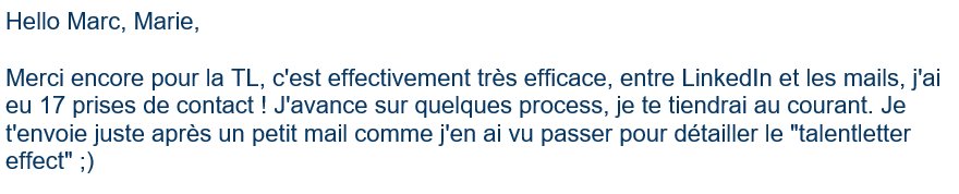 talent_letter's tweet photo. 🌟 TalentLetter Effect 🌟 >> Kickstart ta recherche de job en startup en étant featured dans https://t.co/gBNxqg2Av5 😋 https://t.co/ihgJaudoix
