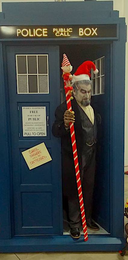 The Doctor regenerated into Santy Claws...