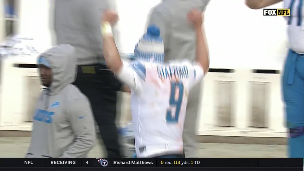 BradGalli's tweet photo. Boom. The Lions swept their NFC North road schedule this season. https://t.co/wxFEsFlHiS