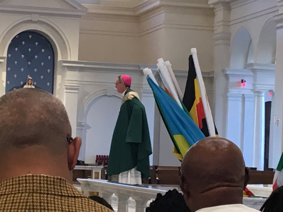 LVMGreen's tweet photo. Bishop Zarama preaching a beautiful homily on our gifts as African ancestry people. https://t.co/8TVZOemfy1