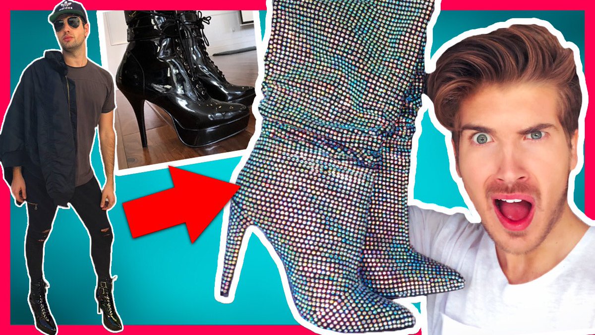 JoeyGraceffa's tweet photo. 👠 WE TRIED WEARING HIGH HEELS FOR A DAY! 👠 feat. @MisterPreda 👠 https://t.co/vEhDTDlceL https://t.co/pSWa8uRRSQ
