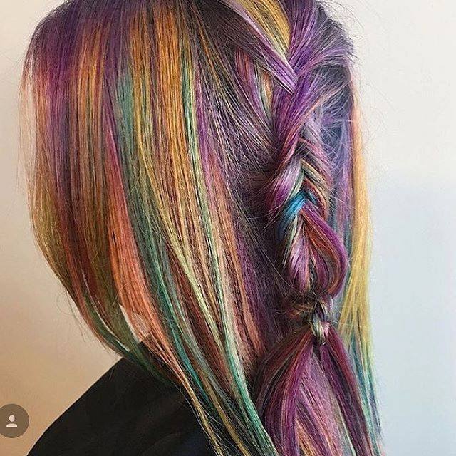 HelloSalonPro's tweet photo. Here's to a 🌈  filled day! 📷 by @samlabellahair — @AloxxiHair #HelloSalonPro https://t.co/OyzTKkPutf