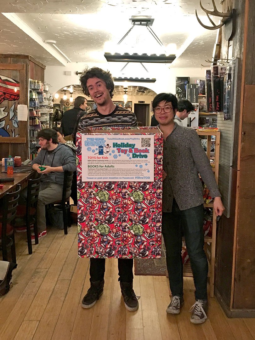 TwinCitiesGeeks's tweet photo. Gaming or shopping at @meadhallgames? Donate #GiveTCG! https://t.co/HXNuHuGyus https://t.co/BrVMgdvk1m