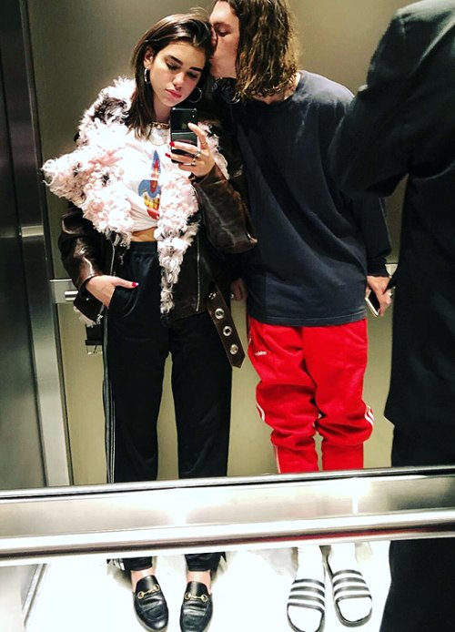 CoupleStyle's tweet photo. Dua Lipa and Paul Klein https://t.co/dhPzYXFfut