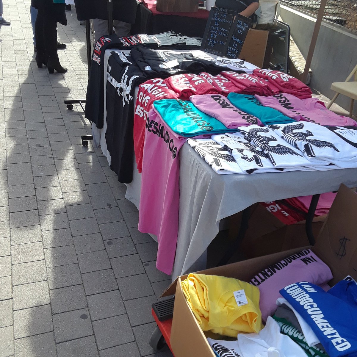 oye_apparel's tweet photo. All set up to vend https://t.co/PWxRZEWfPR